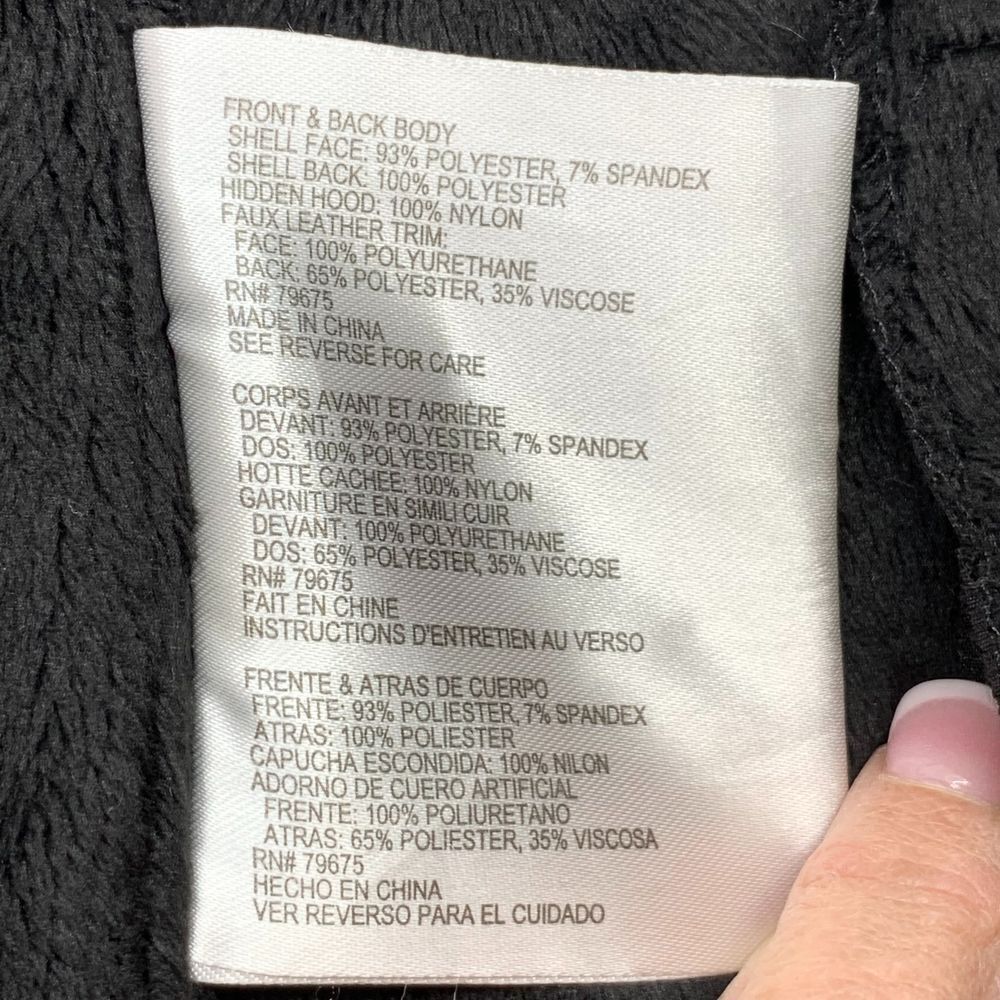 Michael Kors Womens Black Asymmetric Zip Front Jacket/Coat Military Style Size M - Picture 5 of 11